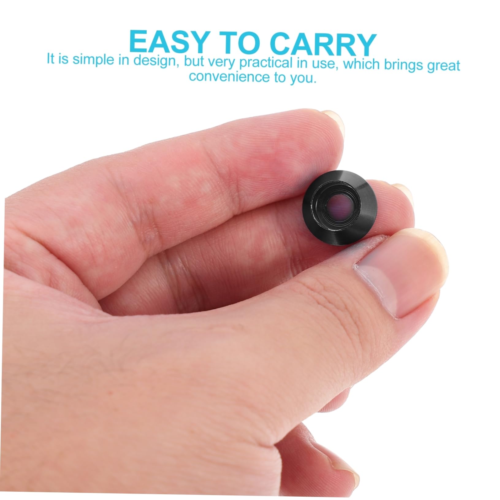 SOLUSTRE Nodized Aluminum Washer Set 50pcs Conical Gasket M5 Size Black Sturdy and Anti-loosening