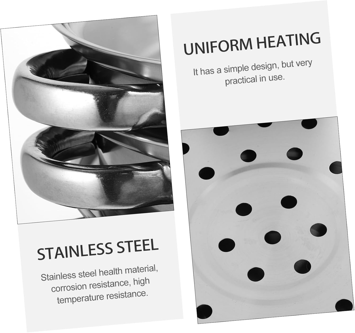 PRETYZOOM Stainless Steel Steamer Pot Multi-purpose Soup Cooker Steam Cookware for Seafood Rice Home Commercial Use