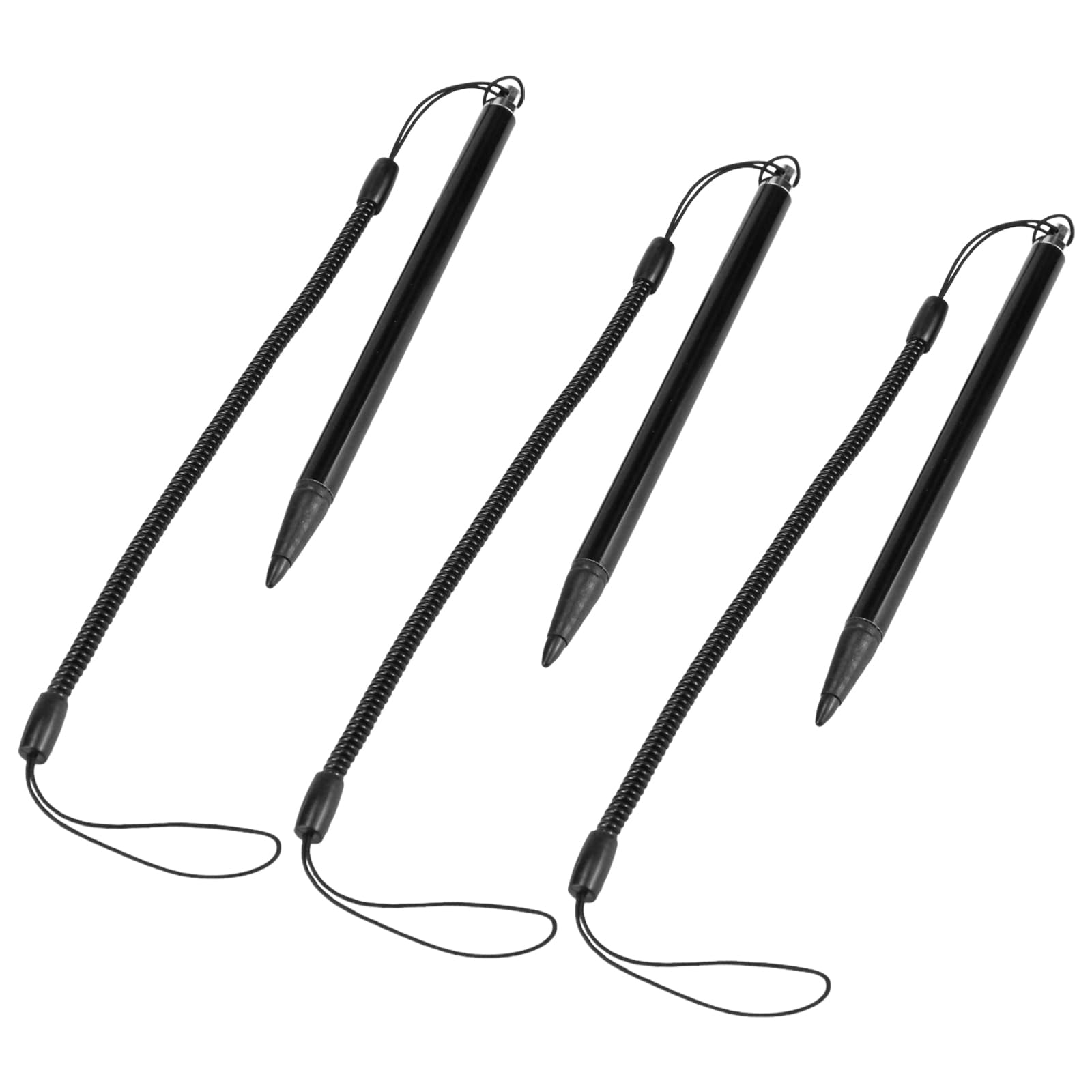 3PCS Touch Screen Stylus Pen - Hard-Tip Resistive Stylus with Anti-Lost Spring Cord Scratch-Proof Touch Pen for POS PDA