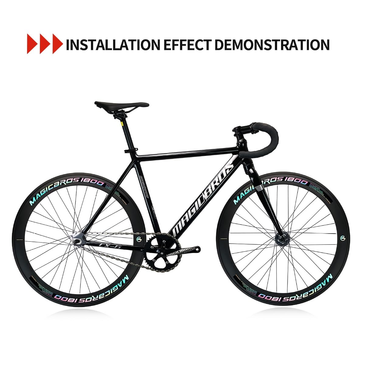 Zestaw kół rowerowych ze stałym zatrzaskiem 700C, felgi ze stopu aluminium, wysokość 40/60 mm, pojedyncze koła przednie i tylne do roweru wyścigowego, piasty z łożyskami PE