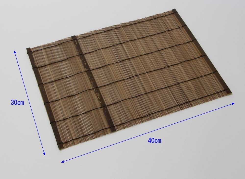 Amazon | 竹製 「炭化竹ランチョンマット30×40cm」34-024k
