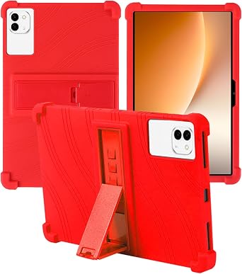 for Honor Magic Pad 4 12.3 Inch Tablet Case,BOVUGAC Adjustable Stand Shockproof Easy Installation Slim and Lightweight Premium Silicone Protective Shell for Magic Pad 4 12.3" Case Cover.Red