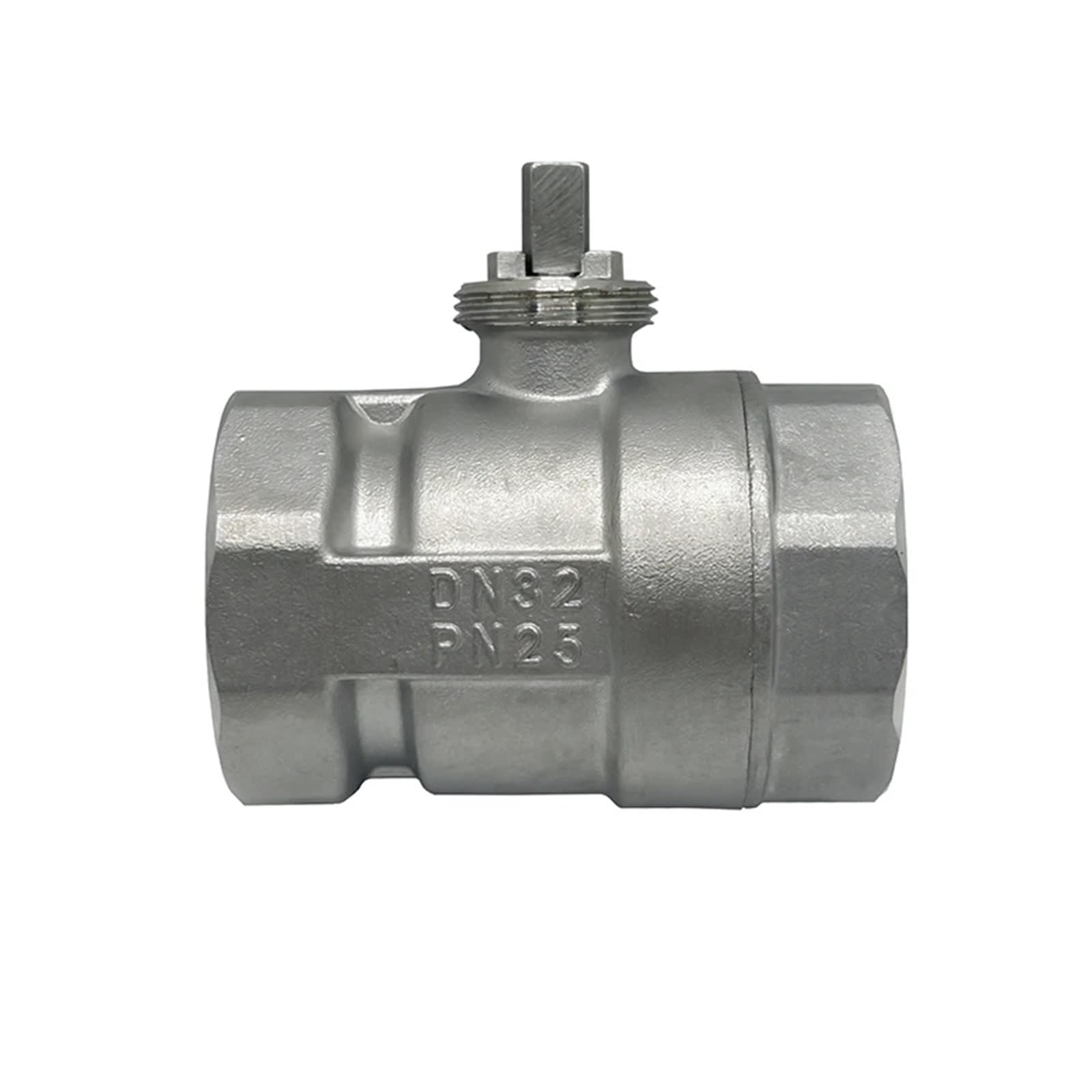 Válvula de bola DN32 motorizada con cuerpo roscado de acero inoxidable para flujo automatizado