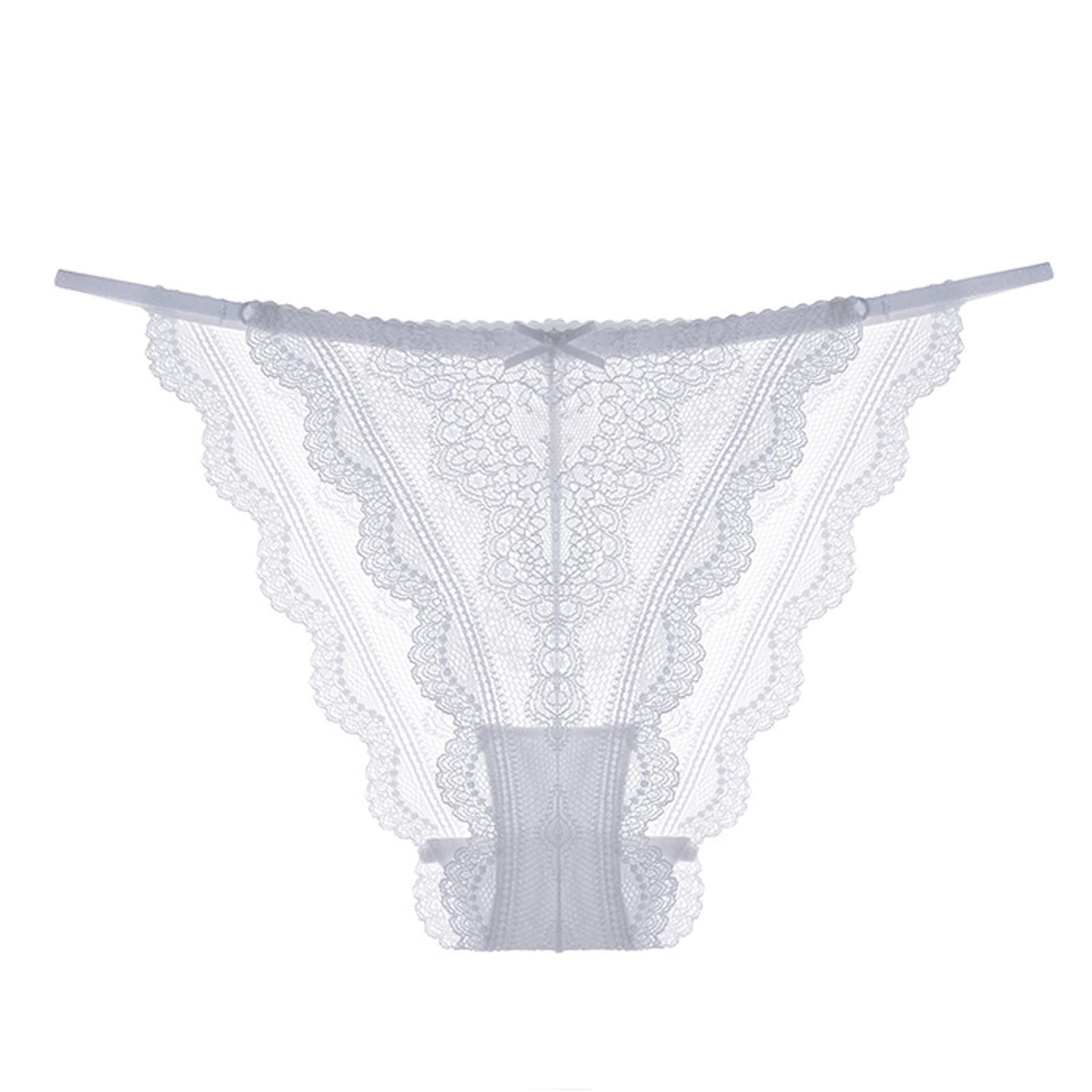 Lace Thongs for Women Retro T Back G String Panties Floral Low Rise Underwear Hip Lifting Bikini Thong Underpants