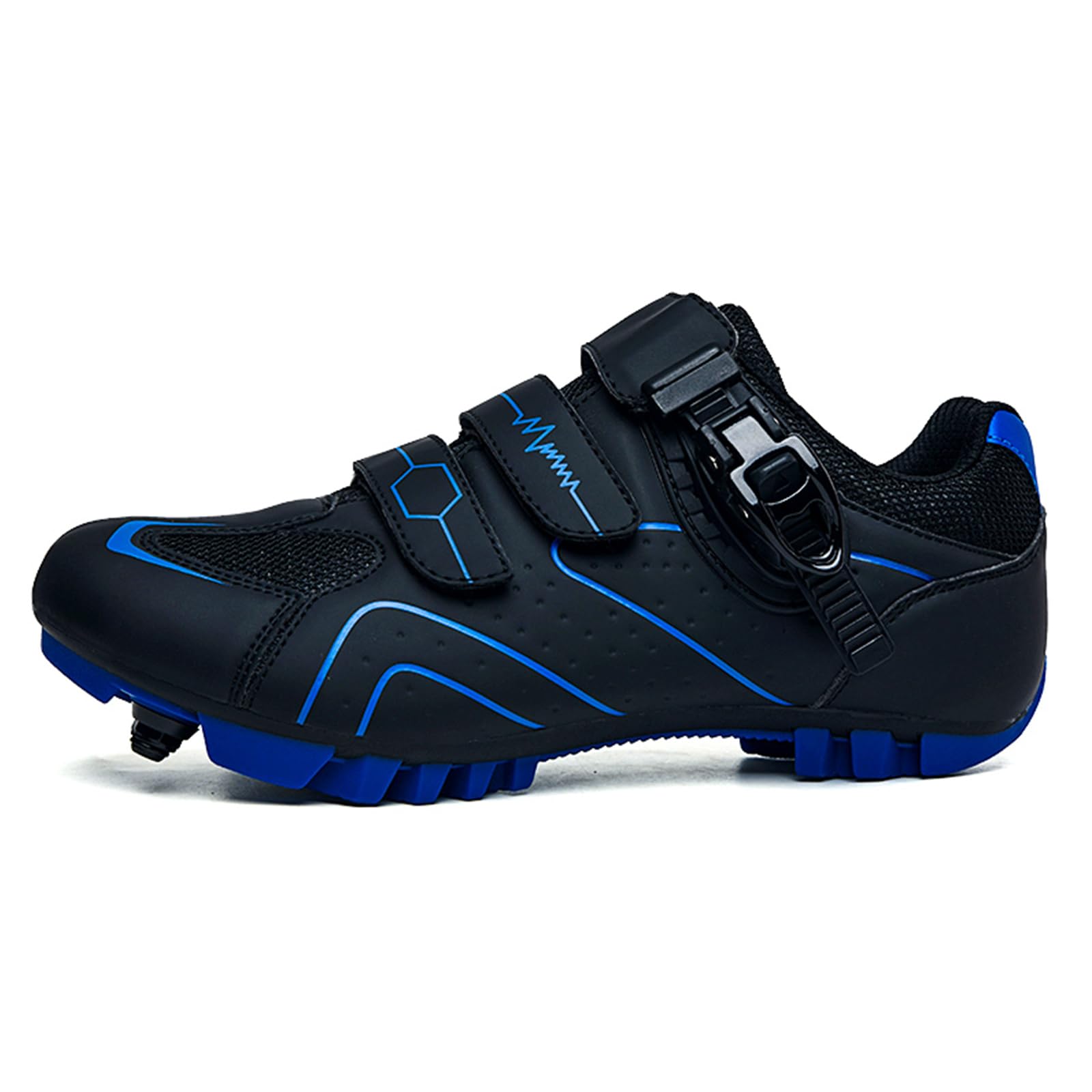 Chaussures de Cyclisme pour VTT pour Hommes Chaussures de vélo de Montagne compatibles avec des Crampons SPD à 2 Boules Chaussures de vélo de Conduite extérieure intérieure
