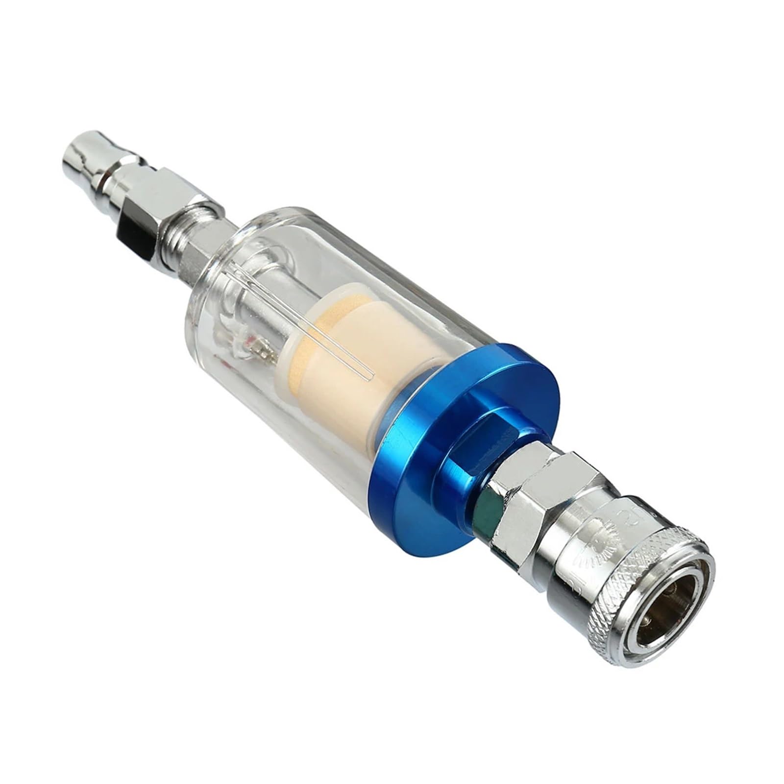 5 pièces/1 pc filtre séparateur d'eau d'huile 1/4 pouces NPT filetage mâle et femelle filtre de pistolet de pulvérisation accessoires de compresseur de ligne d'air for pulvérisateur d'air(5 pcs)