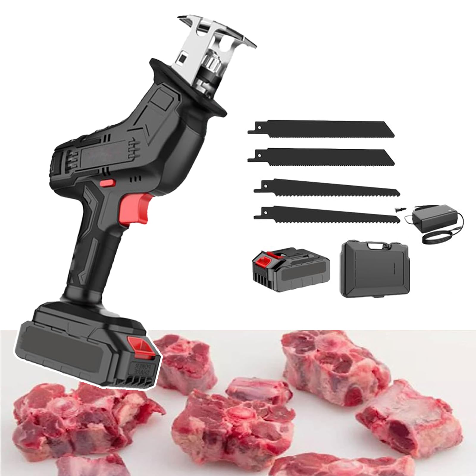 Scie à os électrique sans fil pour stopper l'effort sur la viande dure et le bois de coupe