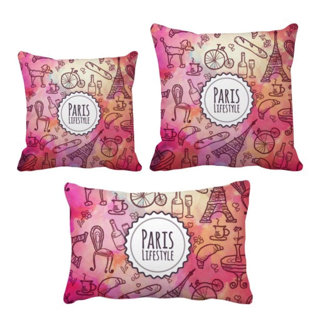 Coussin Paris Pink Life pour une ambiance douce et poétique