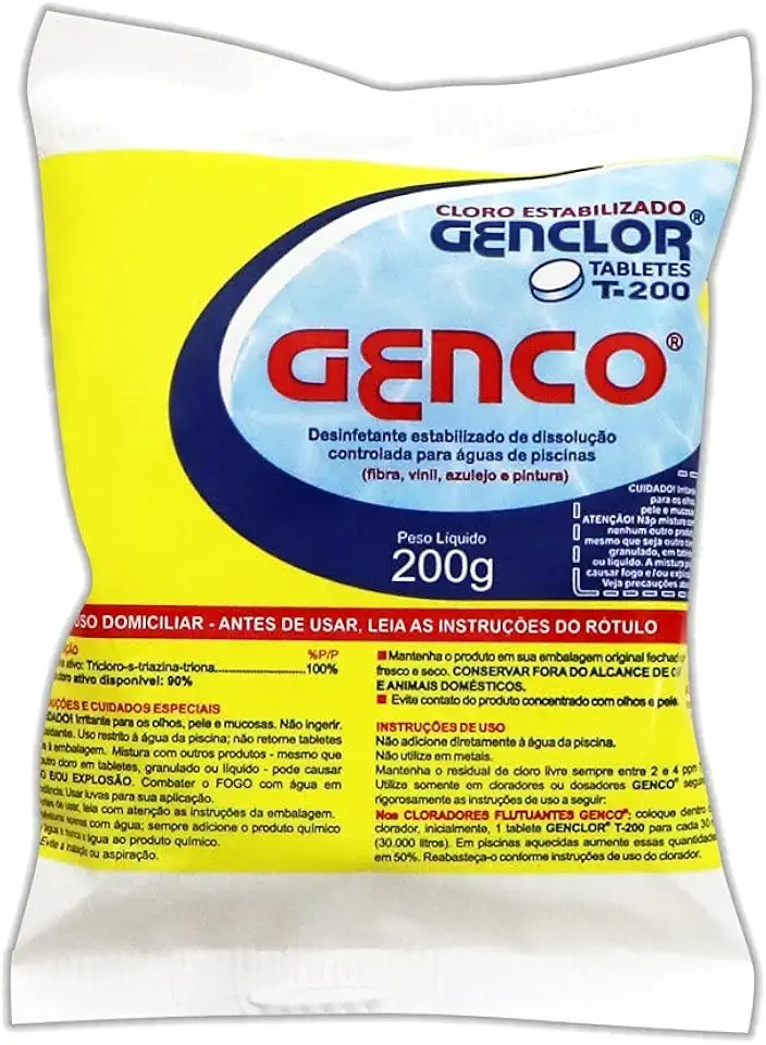 Cloro Genclor Tablete 200gr