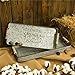 Glitzhome Rustic Galvanized Tray with Handles Set of 2 Farmhouse Decorative Metal Serving Tray with Rust Trim Rectangle Galvanized Serving Tray Farmhouse Decor Distressed Fall Thanksgiving Centerpiece