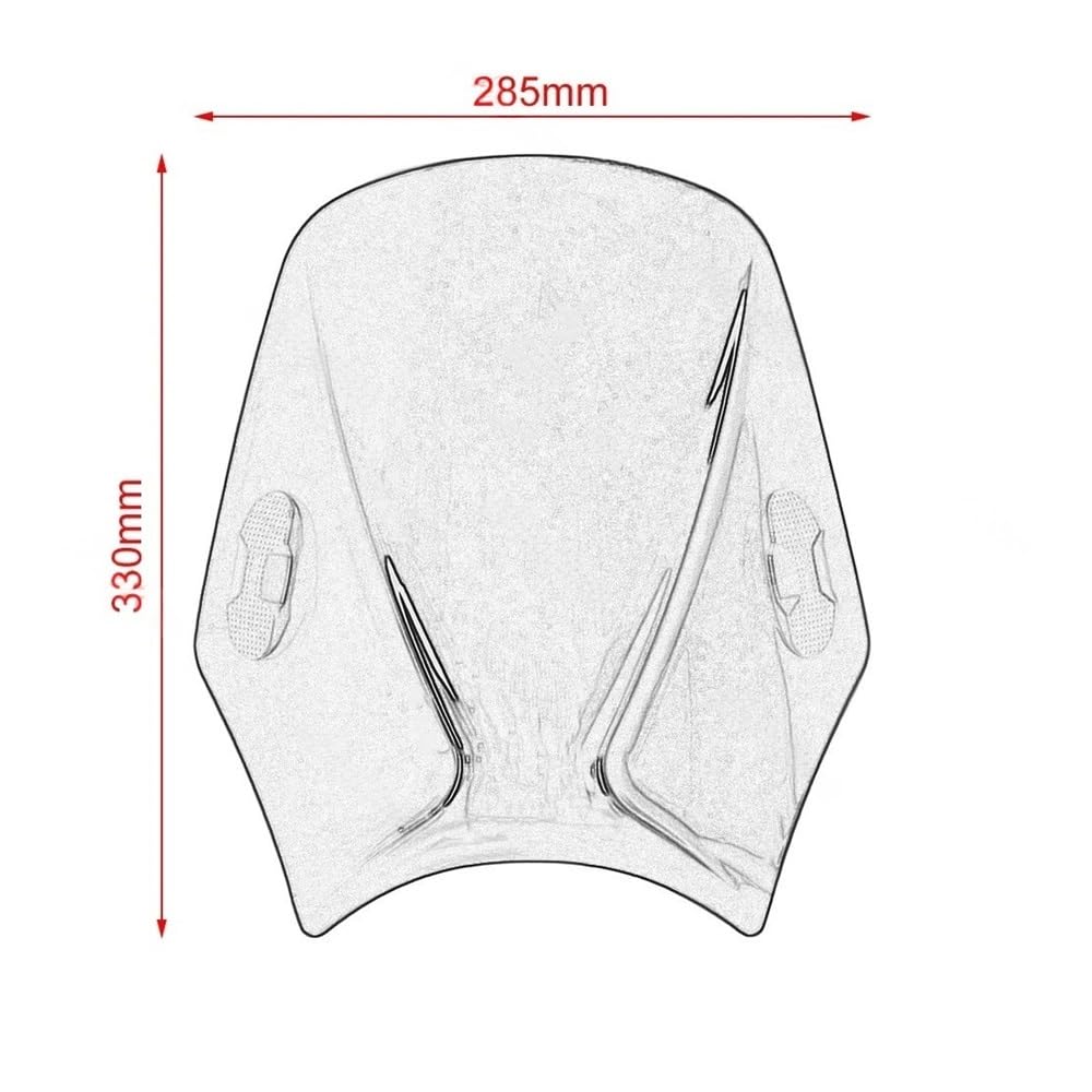 Pare-Brise déflecteur de Vent Pare-Brise De Moto À Double Bulle pour GK 125/GK 155/GK 125X GK-125 GK-125X GK-155