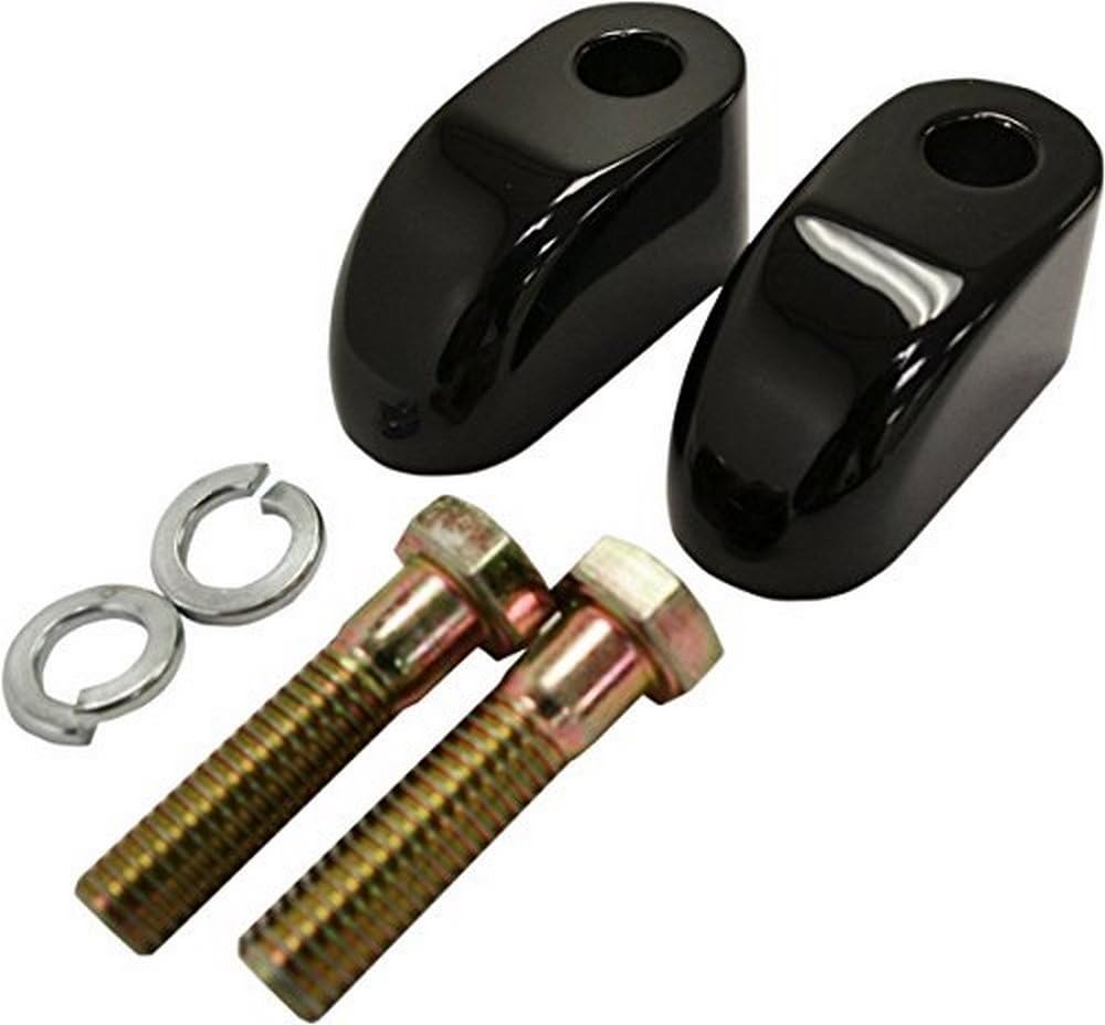 LA Choppers Pullback Extensions for Handlebar Risers - 1in. - Gloss Black LA-7416-01B