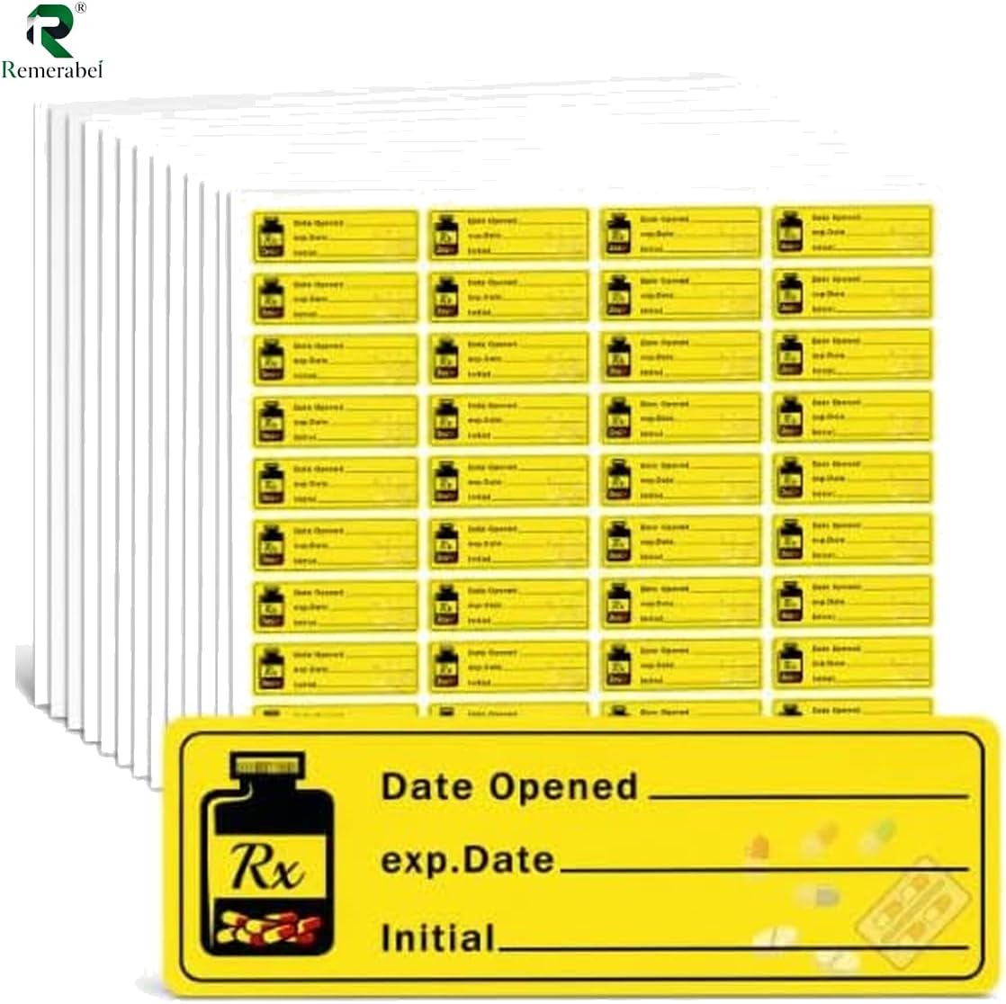 3/2x1/2Inch Date Opened Medication Labels,1000Pcs Expiration Labels