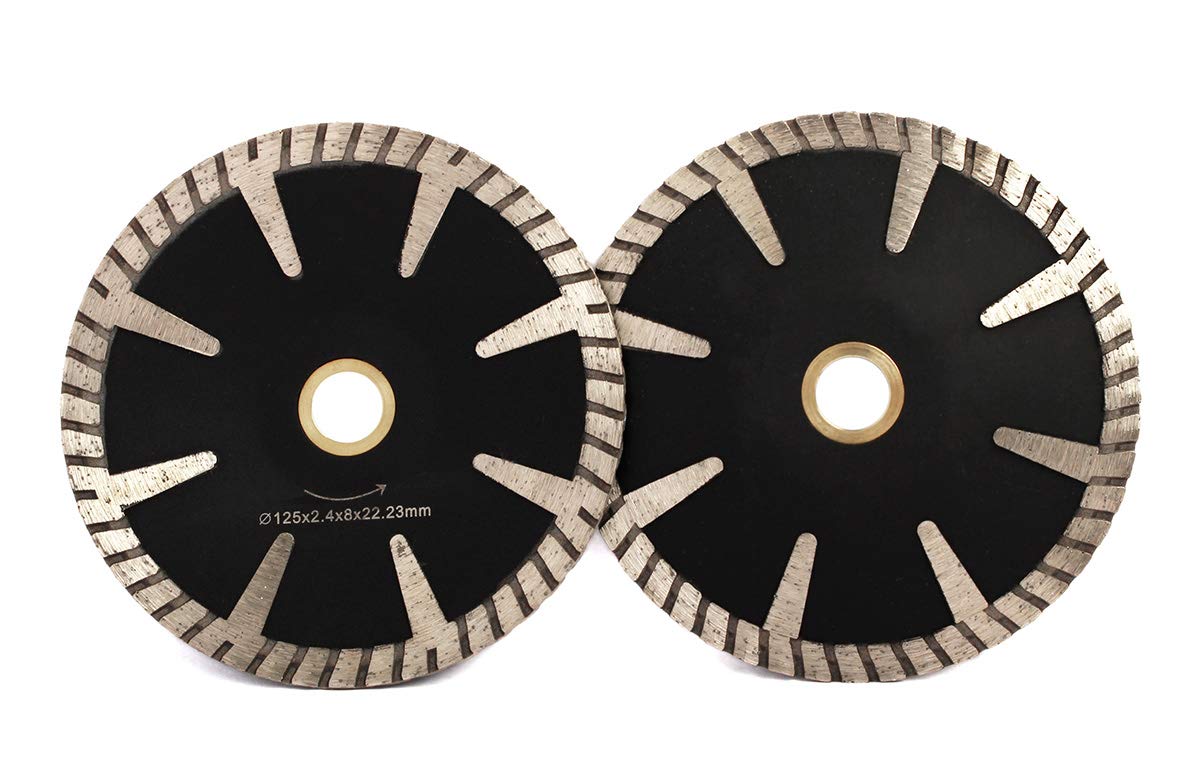 5" Concave Curved Diamond Blades for Granite Marble Curved Cutting-2 Pcs