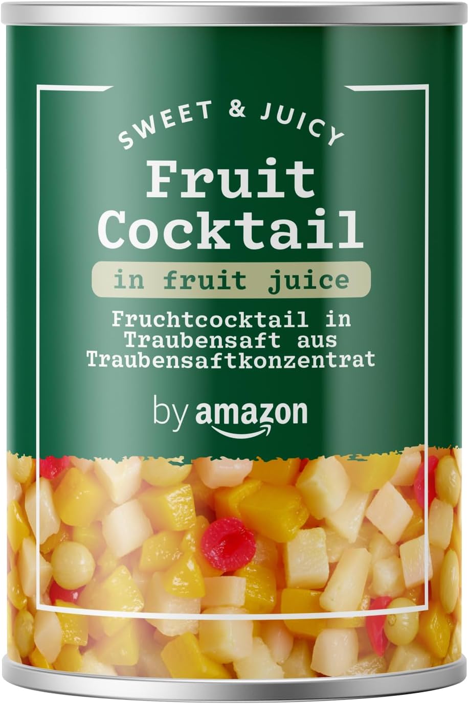 by Amazon Fruit Mix In Juice, 411g, Mixed Fruit Cocktail