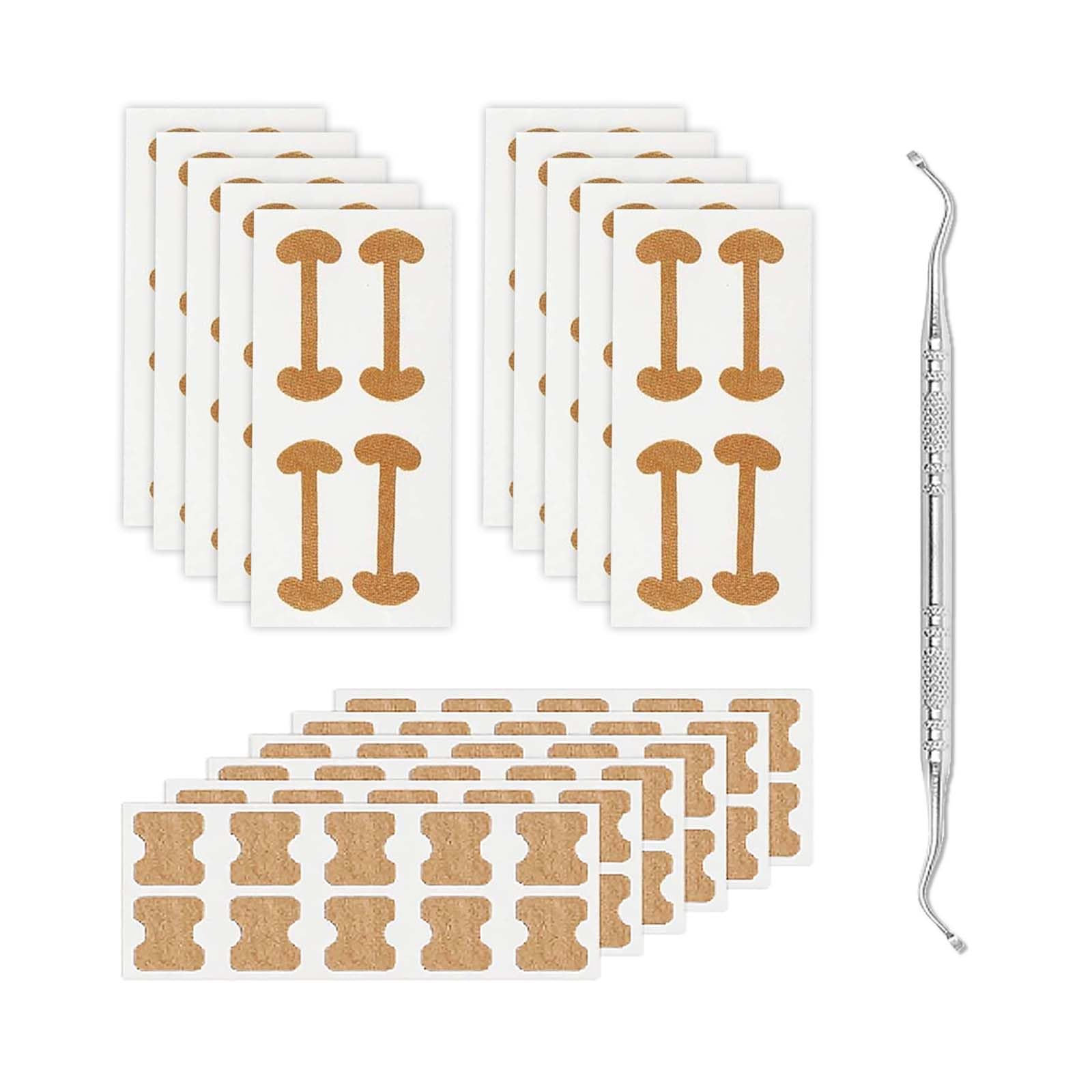 60Pcs Ingrown Toenail Stickers and 40Pcs Breathable Ingrown Toenail Corrector Patches, with Ingrown Toenail Tool