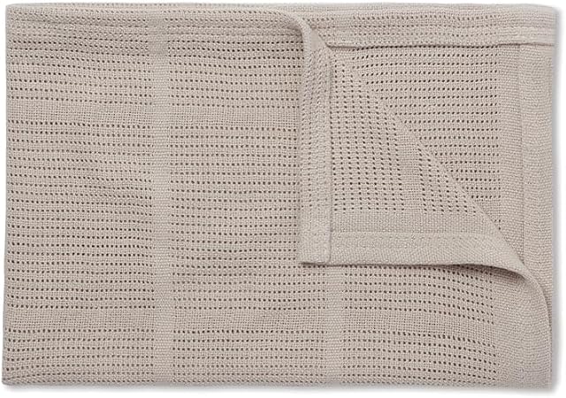 MORI Baby Premium Breathable Bamboo-Cotton Blanket in Taupe  Ideal for Swaddling Newborn Boys and Girls  Perfect for Year-Round Comfort  70 x 100 cm