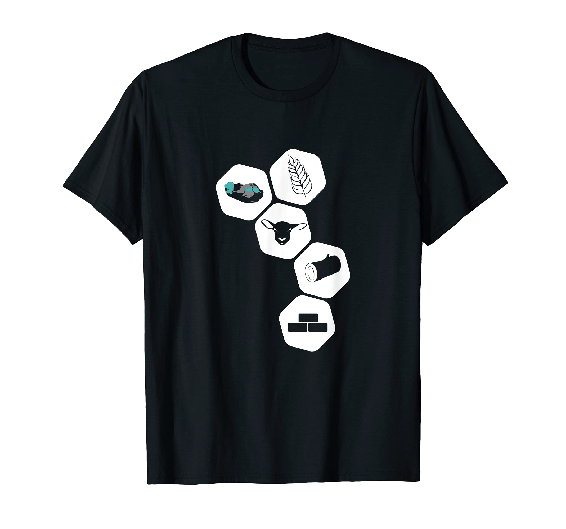 Boardgame geek role playing player gamer T shirt, Black