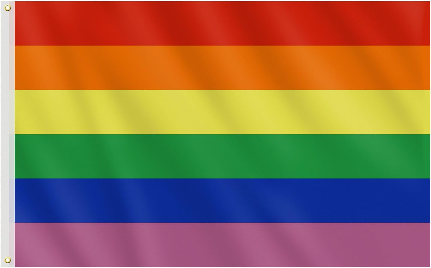 Tubala 5ft x 3ft Large Rainbow Flag Gay Pride Flag Banner Festival Carnival with Brass Grommets