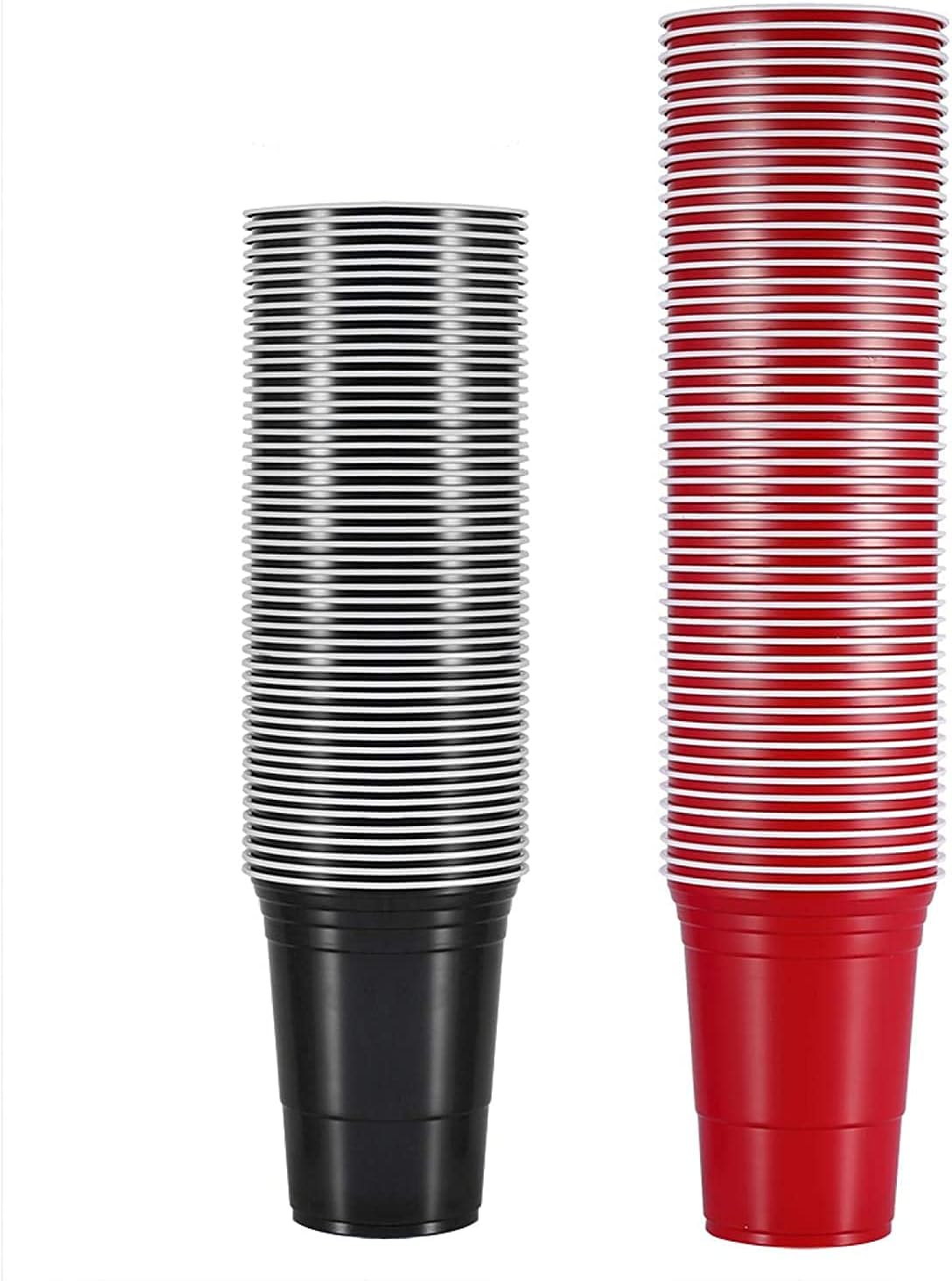 Beer Pong Set,Plastic Shot Cups - Pack of 100pcs Beer Pong Drinking Game Set Beer Pong Cups for Outdoor Events, Friends Gift(50pcs Red+50pcs Blue) (Size : 50pcs Red+50pcs Blue)