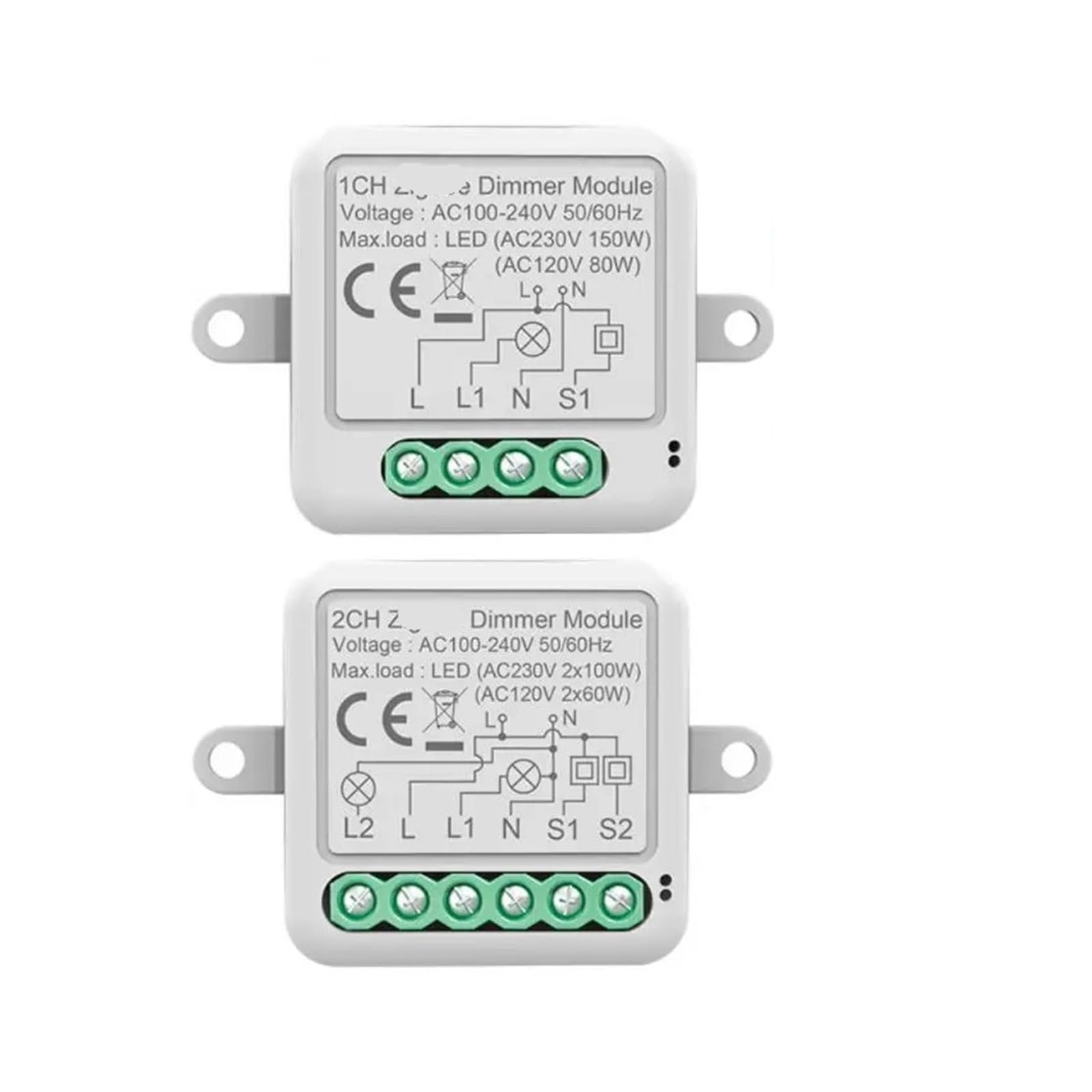 1 módulo de interruptor de atenuación inteligente de 1 vía y 2 vías compatible con control de 2 vías del interruptor de atenuación de luz LED.(2-way)