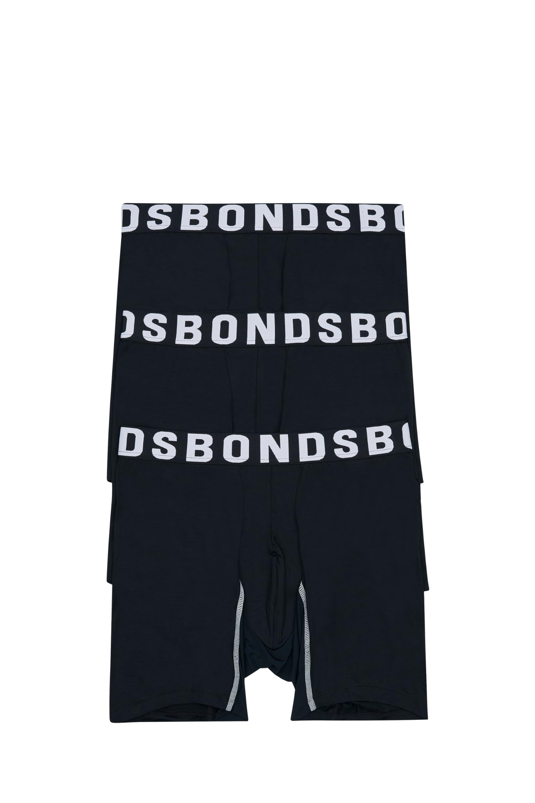 Bonds Men's Underwear Anti-Chafing Boxer Briefs Pack, Chafe Off Men's Boxer Briefs, Viscose/Bamboo Underwear for Men 3X-Large Black/Black/Black 3