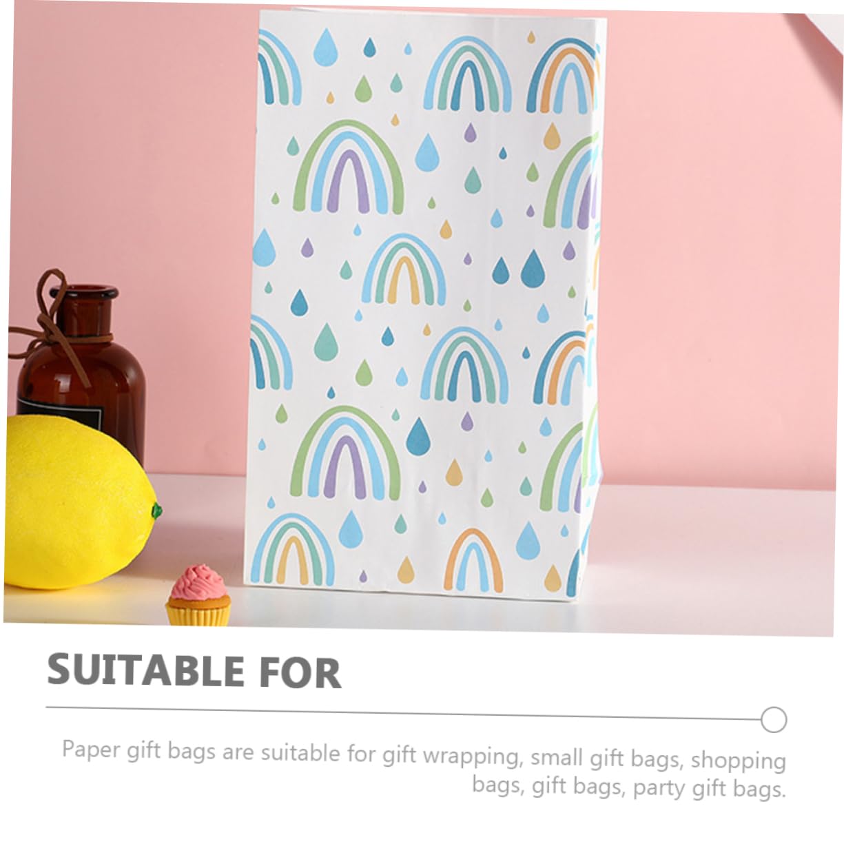 BESTYASH 2 Sätze Quadratbeutel Tasche Versiegelbar Hochzeit Geschenktüten Aus Papier Party -papiertüten Geschenkverpackungstüten Papiertüten Einpacken 30 Stück * 2