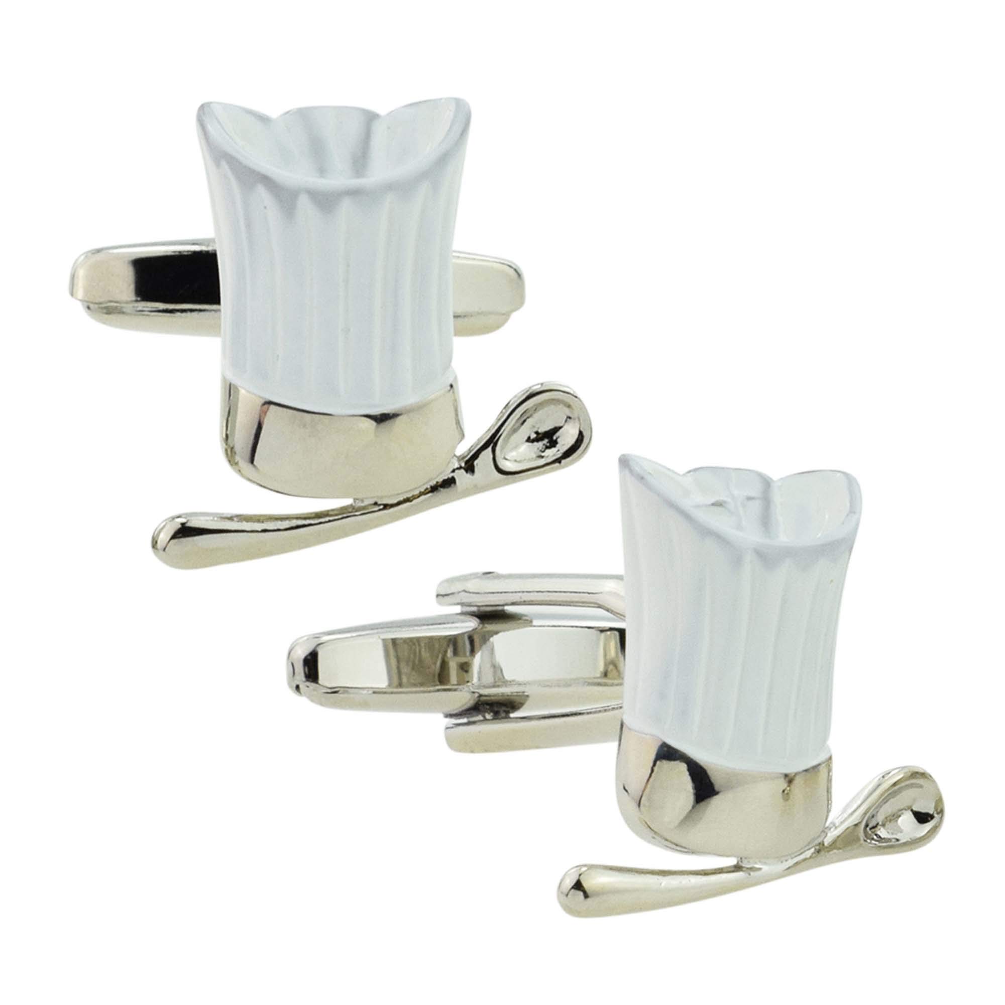Chefs Hat & Spoon Cufflinks Presented in a Box