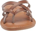 Amazon Essentials womens Strappy Slide Flat Sandal Sandal