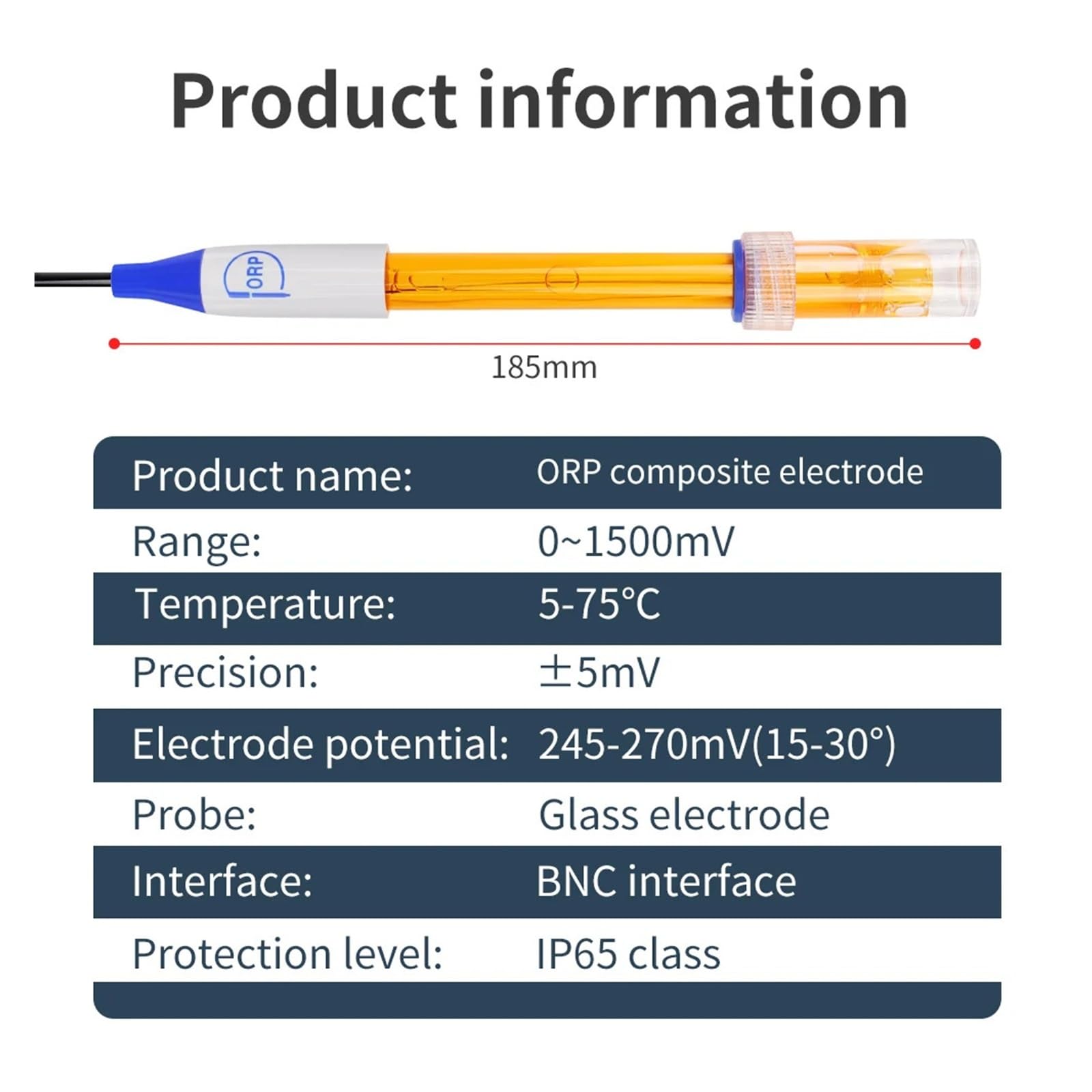 Sonda zastępcza PH ORP Elektroda miernika pH Test potencjału utleniania-redukcji