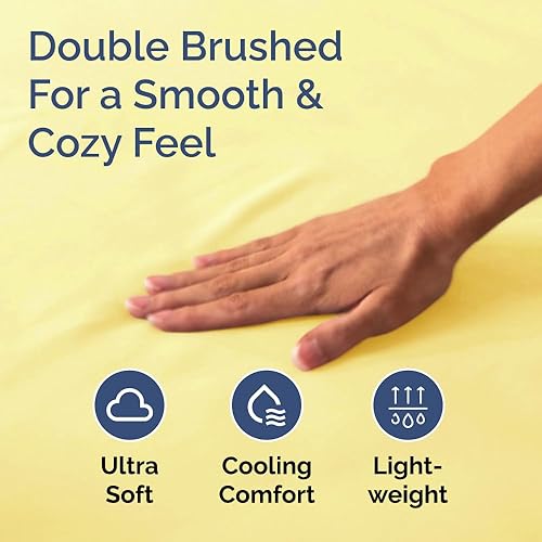 Miniatura 359 de King Fitted Bed Sheet - Bottom Single Fitted Sheet Only - Ultra-Soft Hotel Luxury Bedding w/ 8-16 Inch Deep Pockets - Breathable, Cooling & Wrinkle