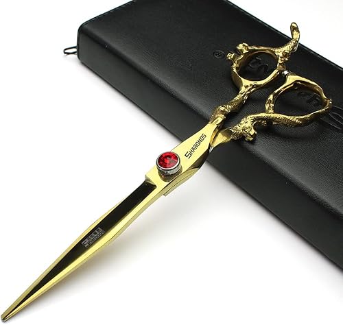 Tijeras profesionales de peluquería de 7, 7.5, 8, 9 pulgadas, para peluquería, peluquería, peluquería, corte de pelo, tijeras de dragón (grande). (7