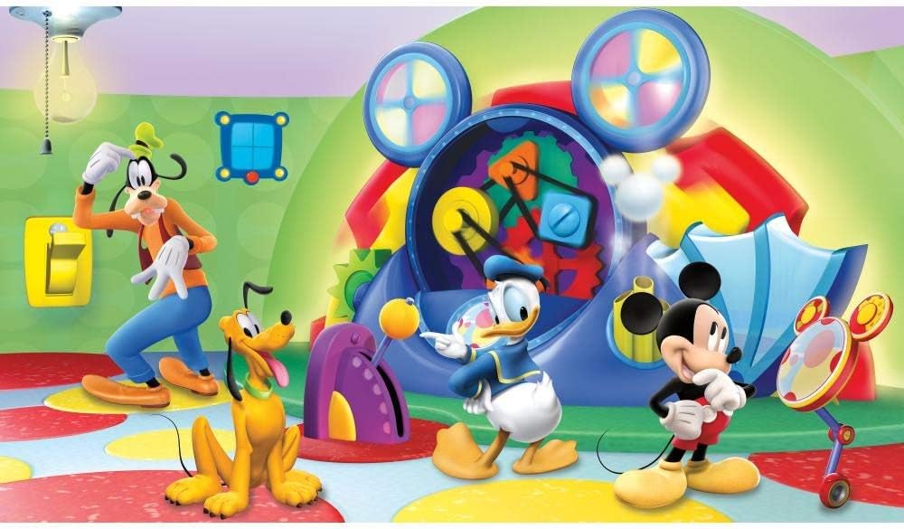 RoomMates Disney Mickey & Friends Clubhouse Capers Peel and Stick Wall Mural by RoomMates,JL1317M