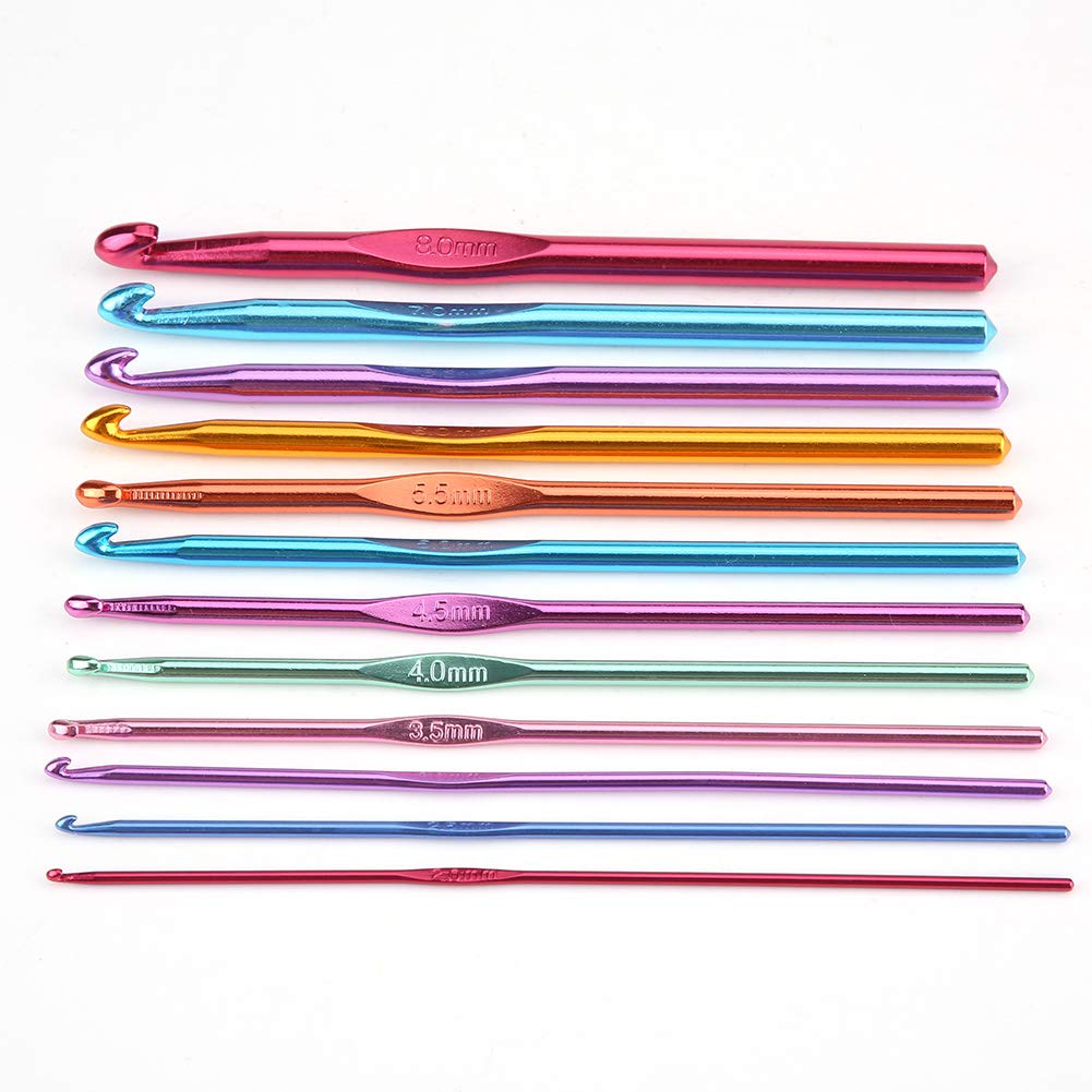 Knitly - Gancho De Ganchillo Iluminado, 11 Cabezales