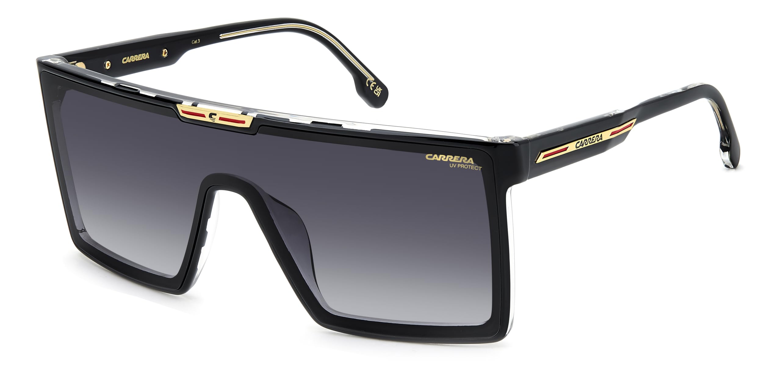 Carrera Black Crystal Sunglasses Dark Grey Shaded - Male - Sunglasses - One Size - Accessories