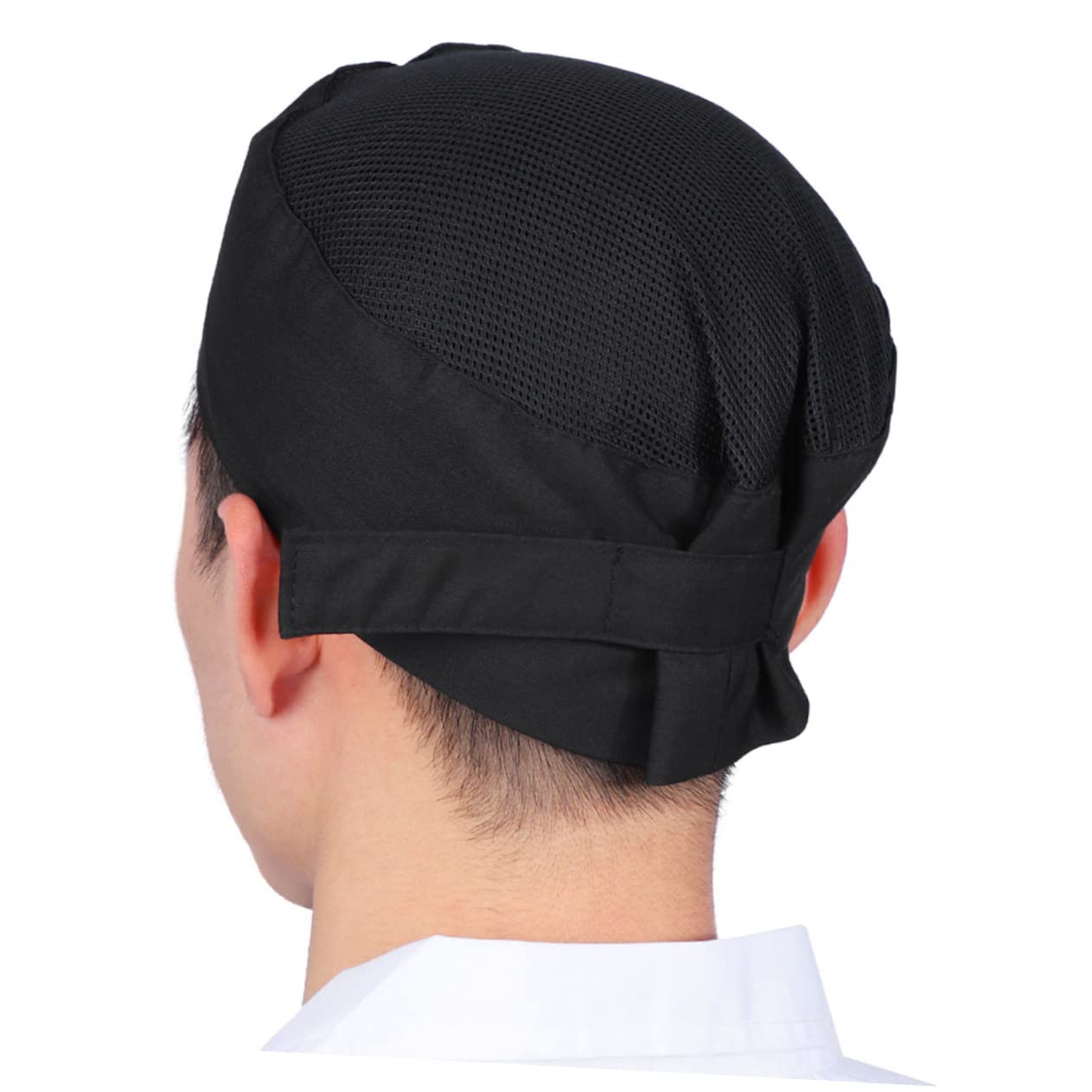 DOITOOL 6 Pz Cappello da Cuoco Berretto da Cuoco Traspirante Calotte Craniche da Cucina Cappelli da Chef da Donna Cappello Bouffant da Chef Soffice Uomini e Donne Coulisse Stoffa