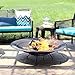 Sunnydaze Outdoor Fire Pit Bowl Replacement Insert for DIY Ring or Existing Stand - Wood-Burning Fire Bowl for Outside - 39-Inch