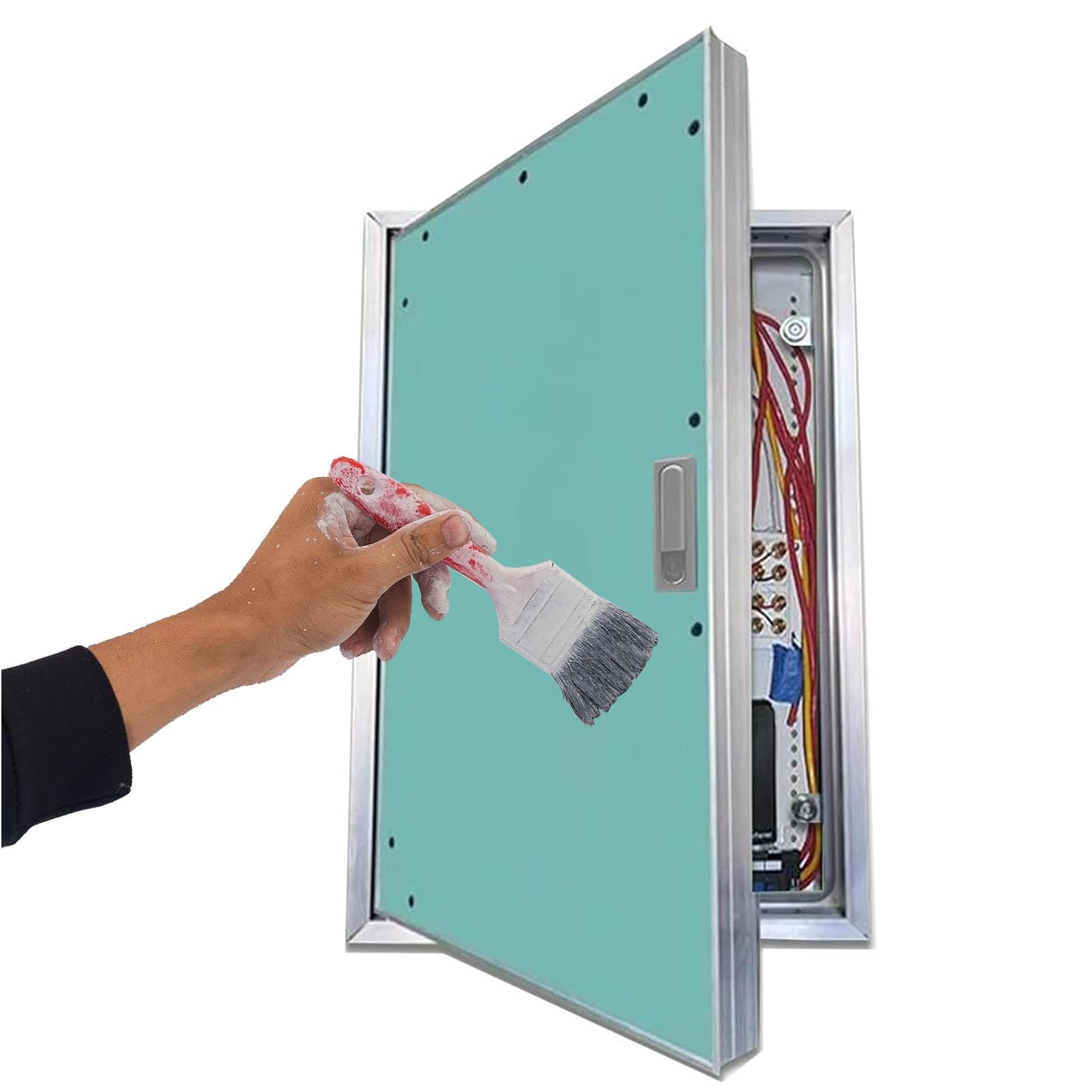 Panel de Acceso Escondido Yeso Panel de Acceso para Paneles de Yeso pintable con Cerradura, Tapa de inspección eléctrica Personalizable, para Dormitorio/Cocina/lavadero(40"x46"/102x117cm)