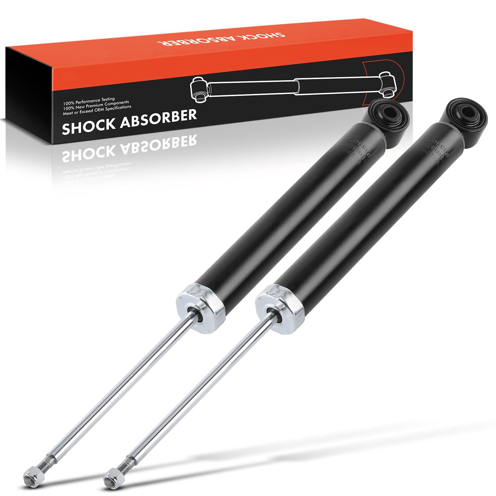 2x Shock Absorber Strut Rear Left Right 578mm Gas pressure Compatible with Golf VI 5K1 Golf V 1K1 Golf Plus 521 5M1 Replace# 349137, 5527