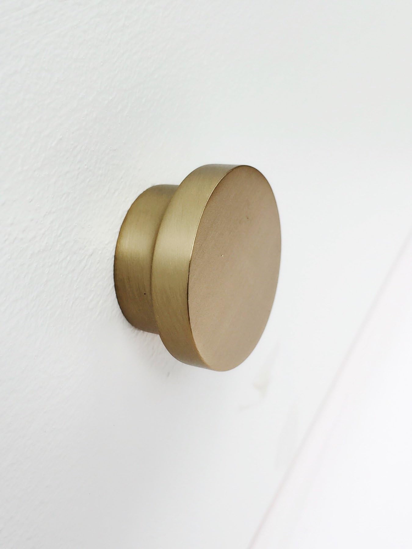 Geometric Brass Cabinet Hardware - Pulls Handle Knobs Furniture Door Knobs and Pull Handles Golden - Modern Brass (Round Knob)