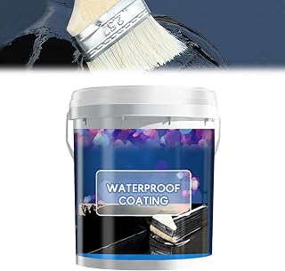 Polyurethane Waterproof Coating - Roof & Concrete Sealant for Leak Repair, Crack Filler for Walls, Gutters, Wood & Outdoor Surfaces (Black, 35.3 OZ)