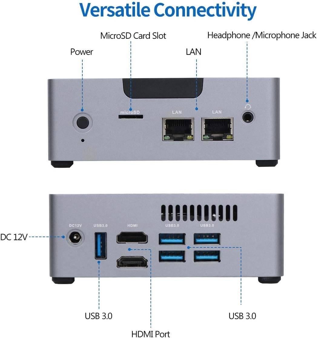 Authentic Crazy Deals Mini PC AWOW Desktop Computer Windows 10 Intel Celeron N3450/6GB DDR4 128GB SSD/Dual LAN/ 2.4G+5G Dual Band WiFi/4K HD/Bluetooth/HDMI AK34 Exclusive Special Mini PC AWOW Desktop Computer Windows 10 Intel Celeron N3450/6GB DDR4 128GB SSD/Dual LAN/ 2.4G+5G Dual Band WiFi/4K HD/Bluetooth/HDMI AK34