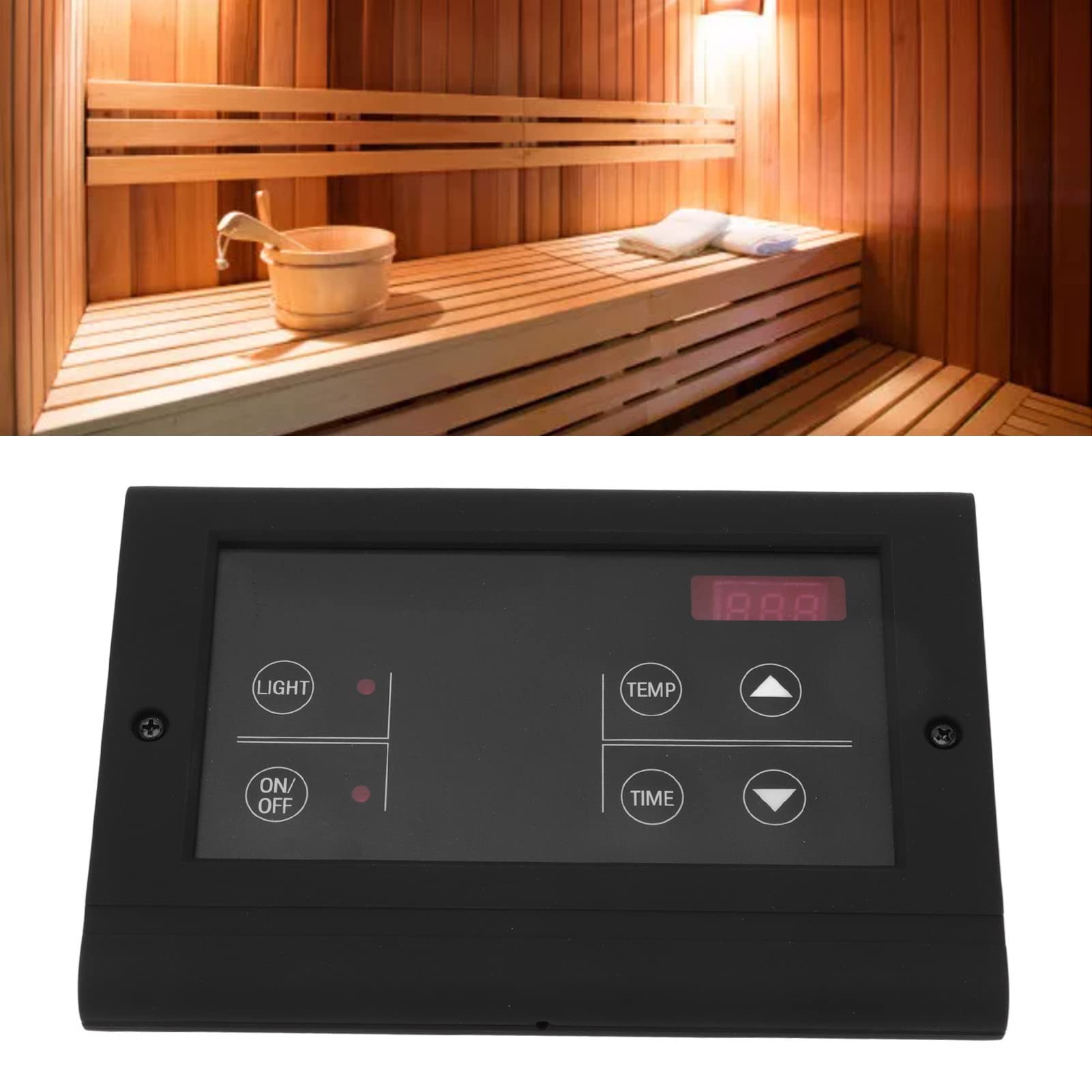 Chariot de sauna numérique contrôleur de sauna numérique fonctionnement facile multifonctionnel Contrôleur de machine à vapeur de taille compacte Contrôle de la Bastur