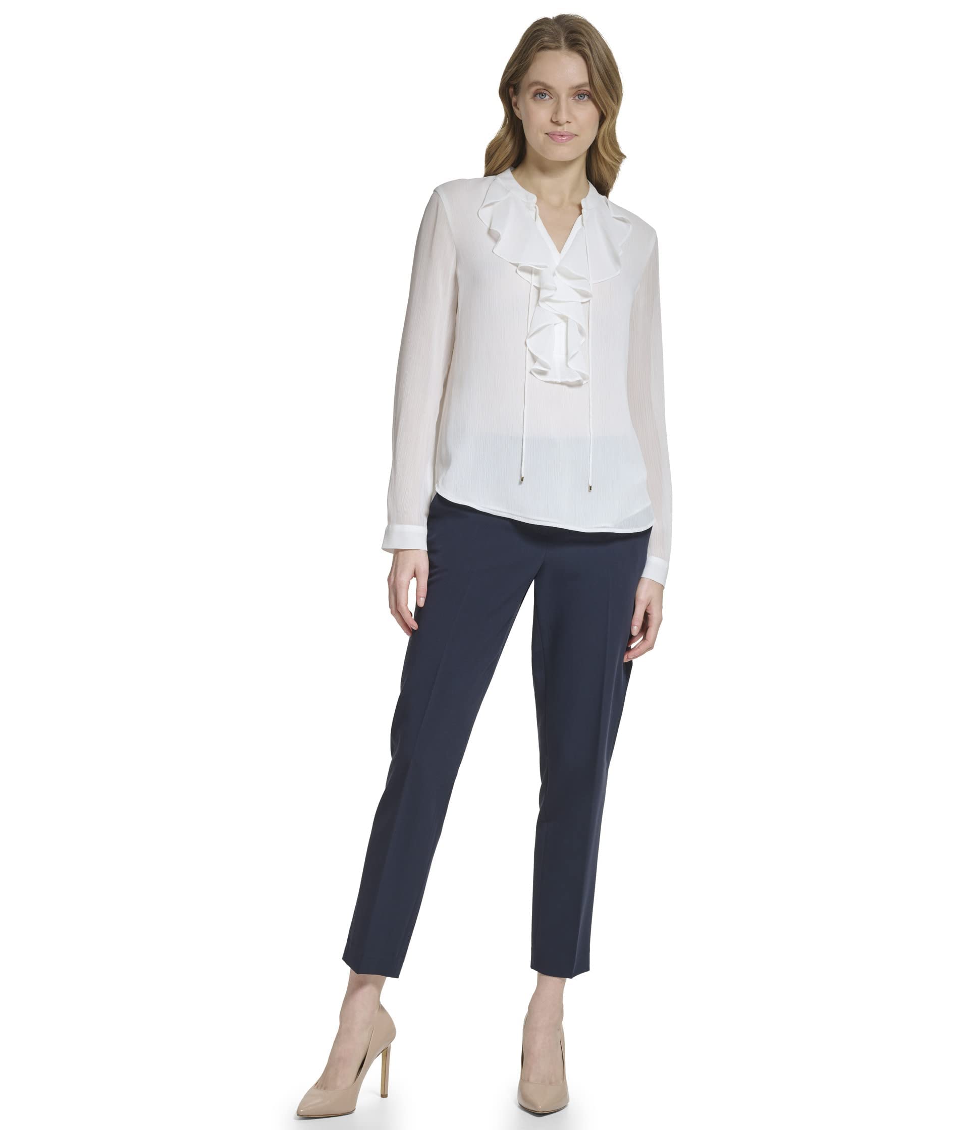 Tommy Hilfiger Damen Printed Long Sleeve Floral Top Bedrucktes langärmeliges Oberteil mit Blumenmuster (1er Pack)