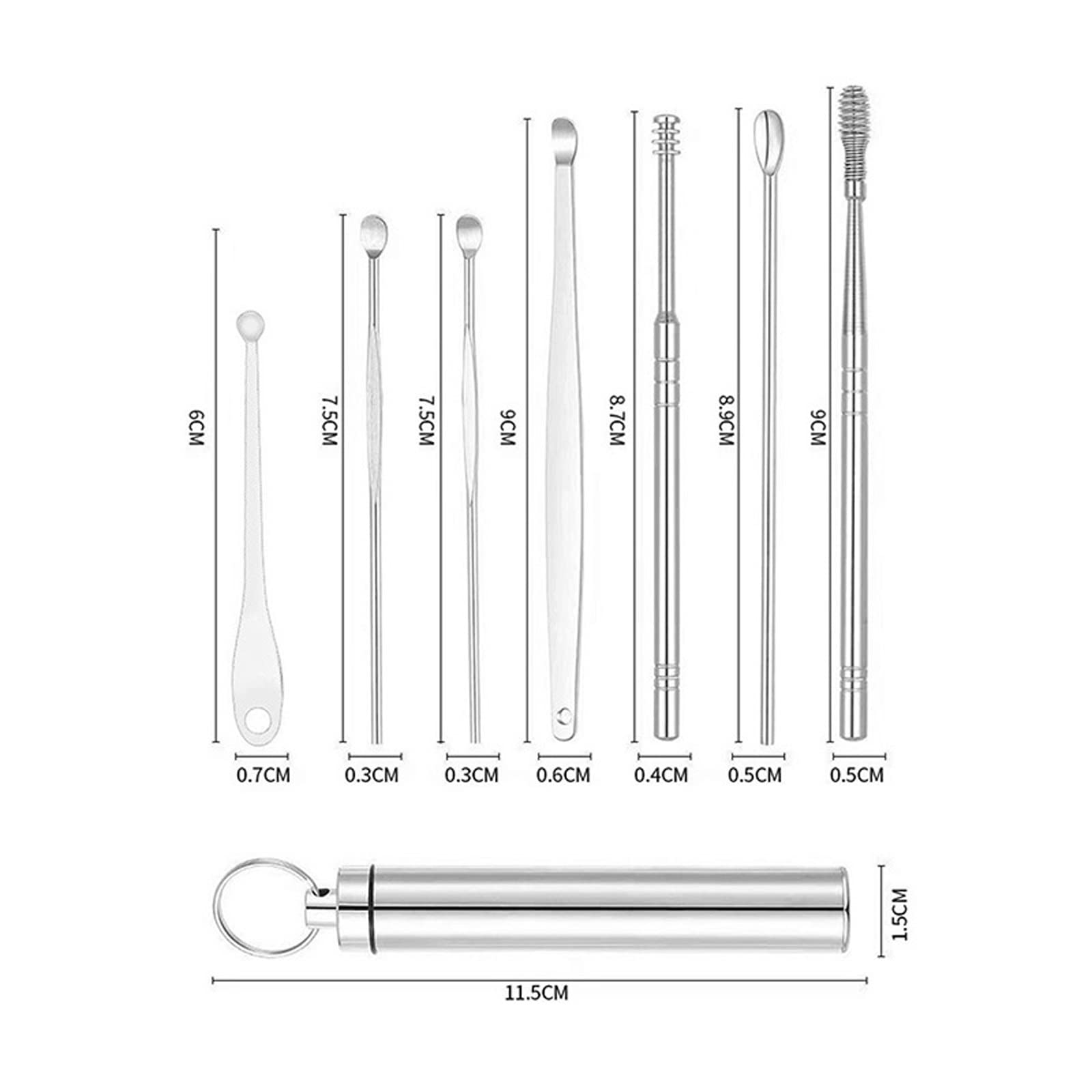 Produits d'élimination du cérumen Cure-Oreille Nettoyeur d'oreille Outil d'élimination du cérumen Bâtonnets Dissolvant de cérumen Oreille P