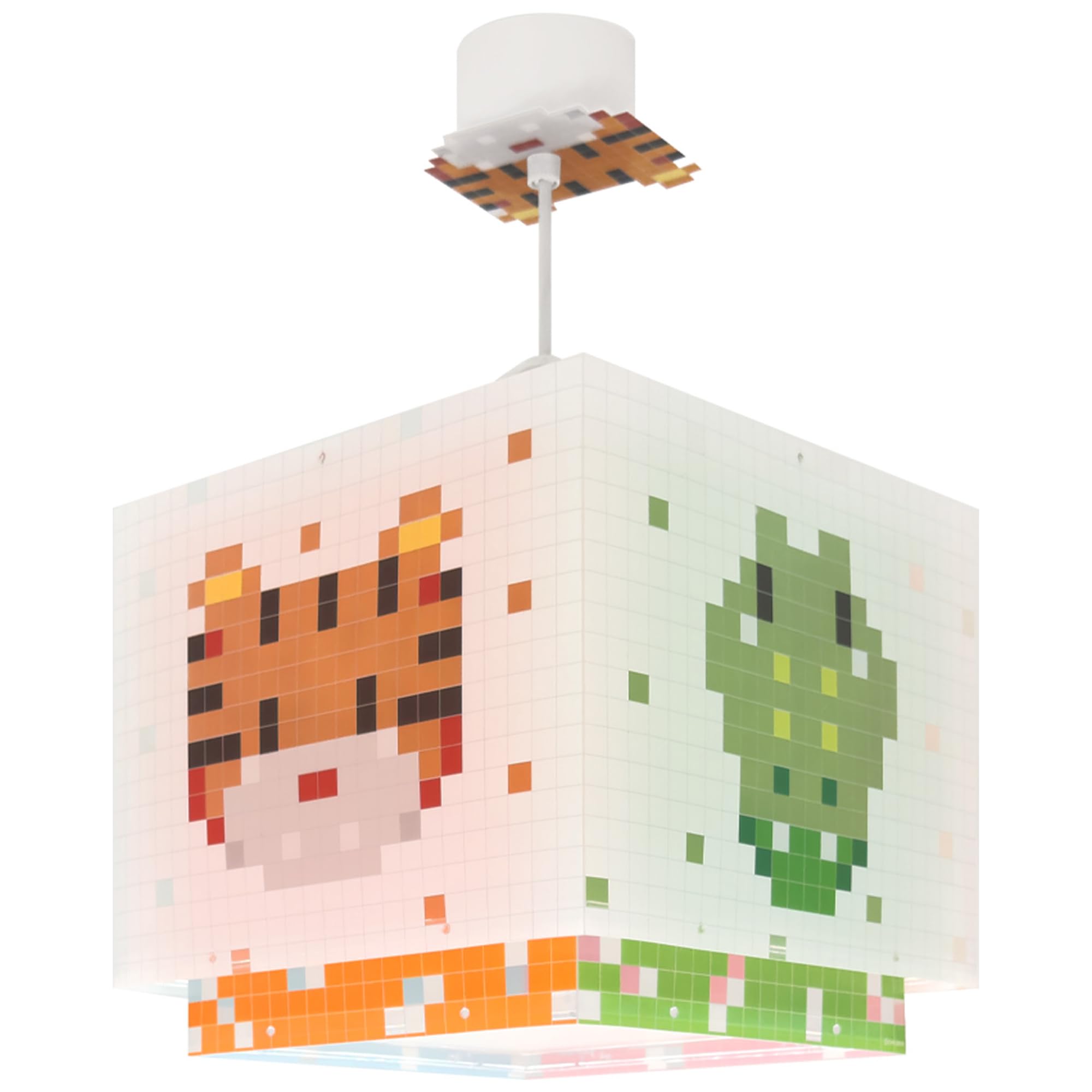 Dalber Lámpara De Techo Colgante Infantil Little Pixel Animales