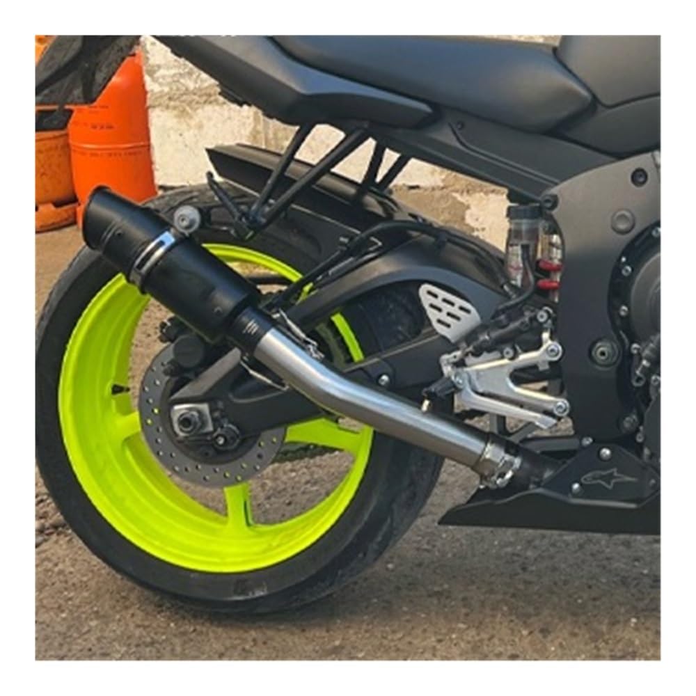 Deflectores Calor Escape para Y&amaha YZF R6 YZF-R6 1998-2005 Silenciador De Tubo De Conexión Medio Modificado De Escape De Motocicleta