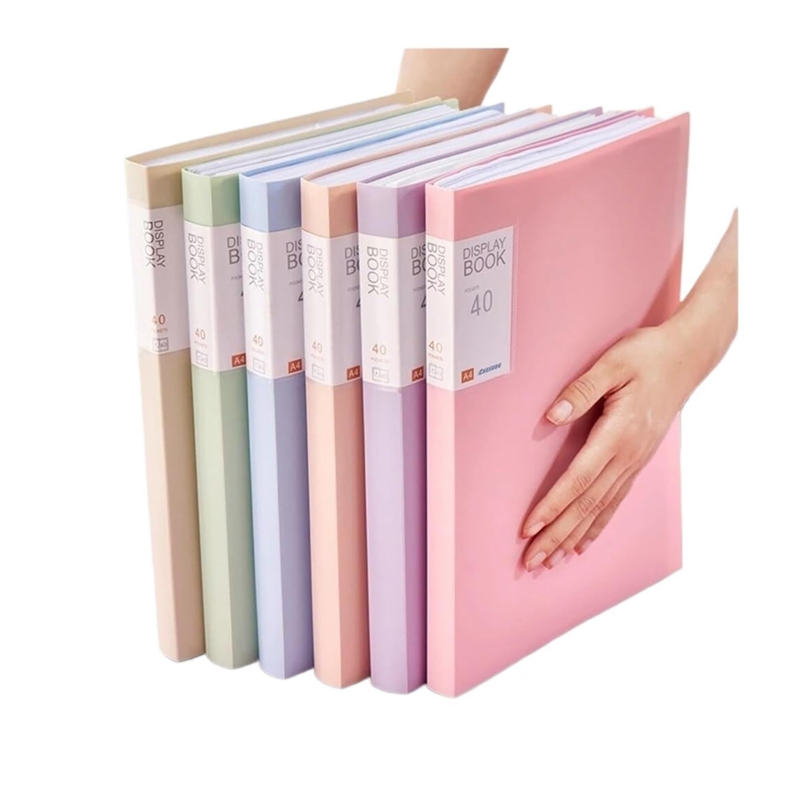 Mehrseitiges, mehrseitiges, transparentes Informationsset for Präsentationsmappen im A4-Format aus Kunststoff(Blue)