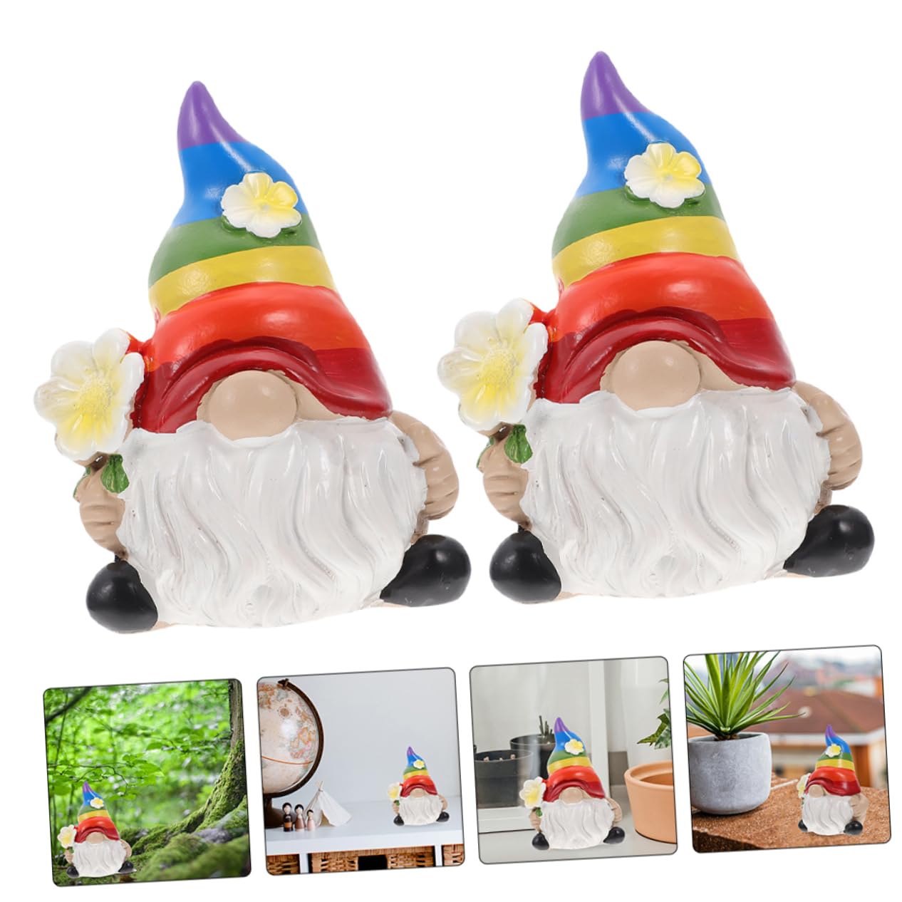 Toyvian 3 Sätze Garten Deko Lustige Gartenzwerge Figuren Strapazierfähigem Resin Außen Deko Für Gartenliebhaber Fröhliche Gartenornamente Mit Cartoon Design 2 Stück * 3