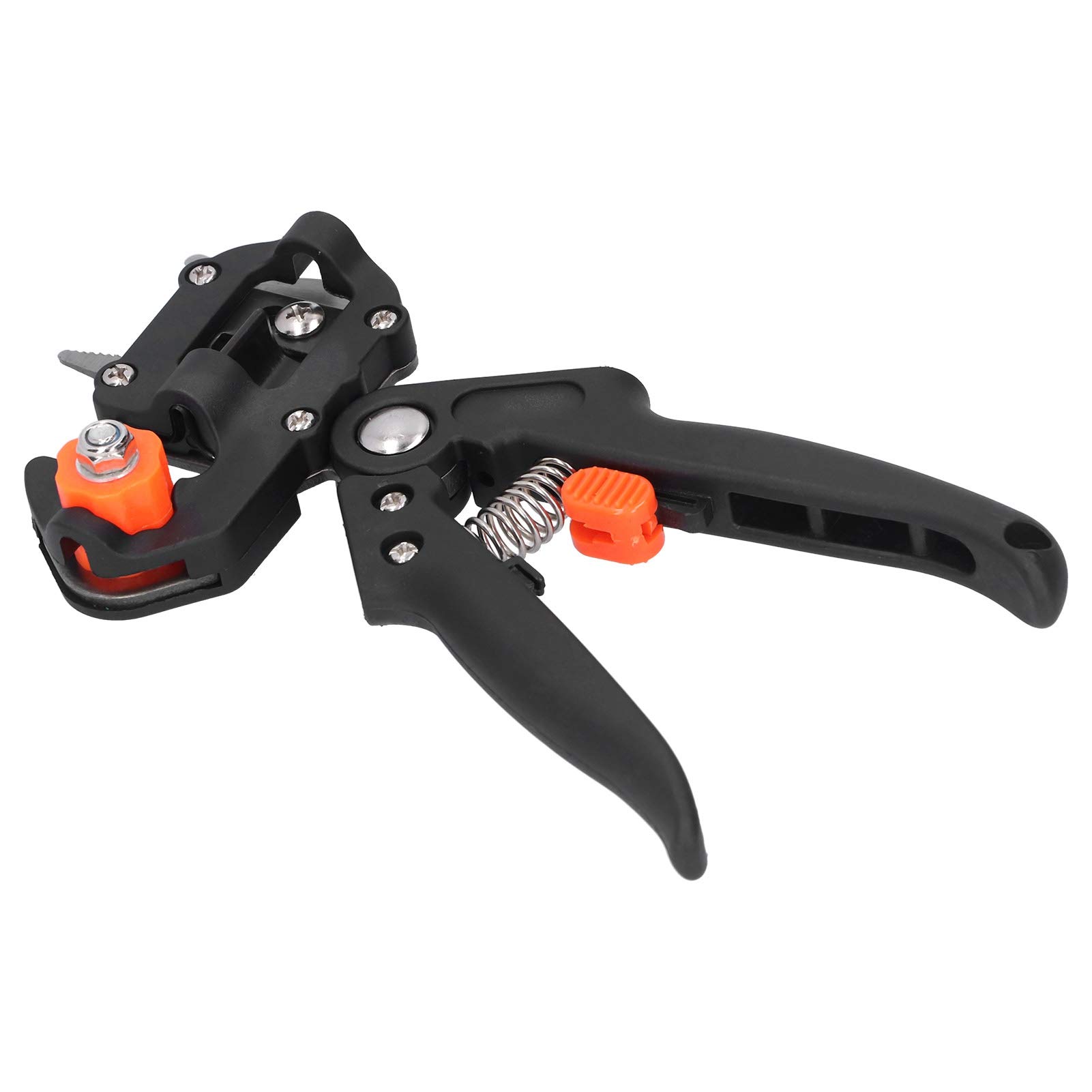 Wakects Set di Attrezzi per Innesto da Giardino, Cesoia per Innesto in ABS con Taglio Preciso, Kit per Tagliare Rami da 5 Pezzi, 543 G con Custodia per Giardinieri, Frutteti, Vivai (BLACK)